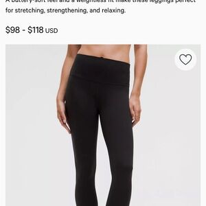 lululemon Align Black Leggings